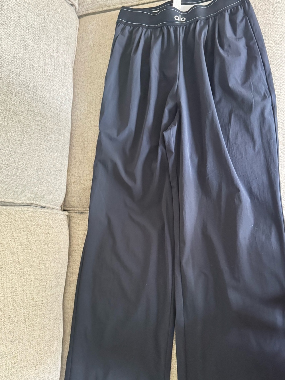 ALO Yoga blue Wide-Leg Athletic Joggers